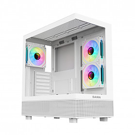 SAMA Neview 4361 White CASE + 3 FAN ARGB FANS